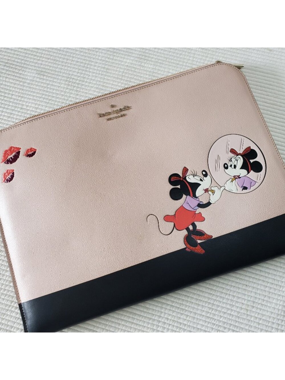 Minnie Mouse X Kate Spade New York Disney Laptop Sleeve Case 15.5x11 Pink